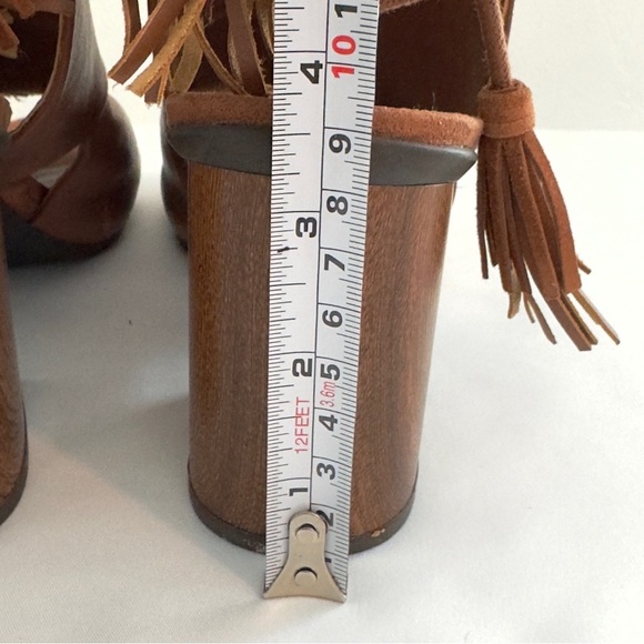 Kenneth Cole Reaction Reach The Stars Block Heel Sandals 8.5 Brown - Picture 7 of 15